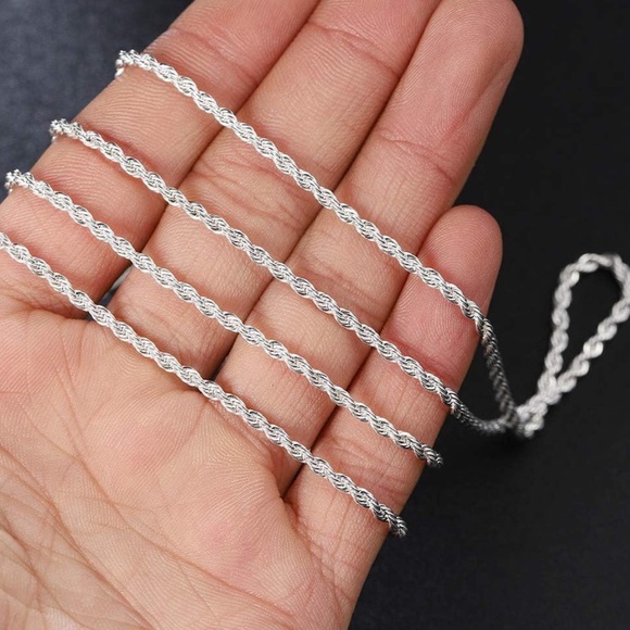 Other - - 925 Sterling Silver Rope Chain